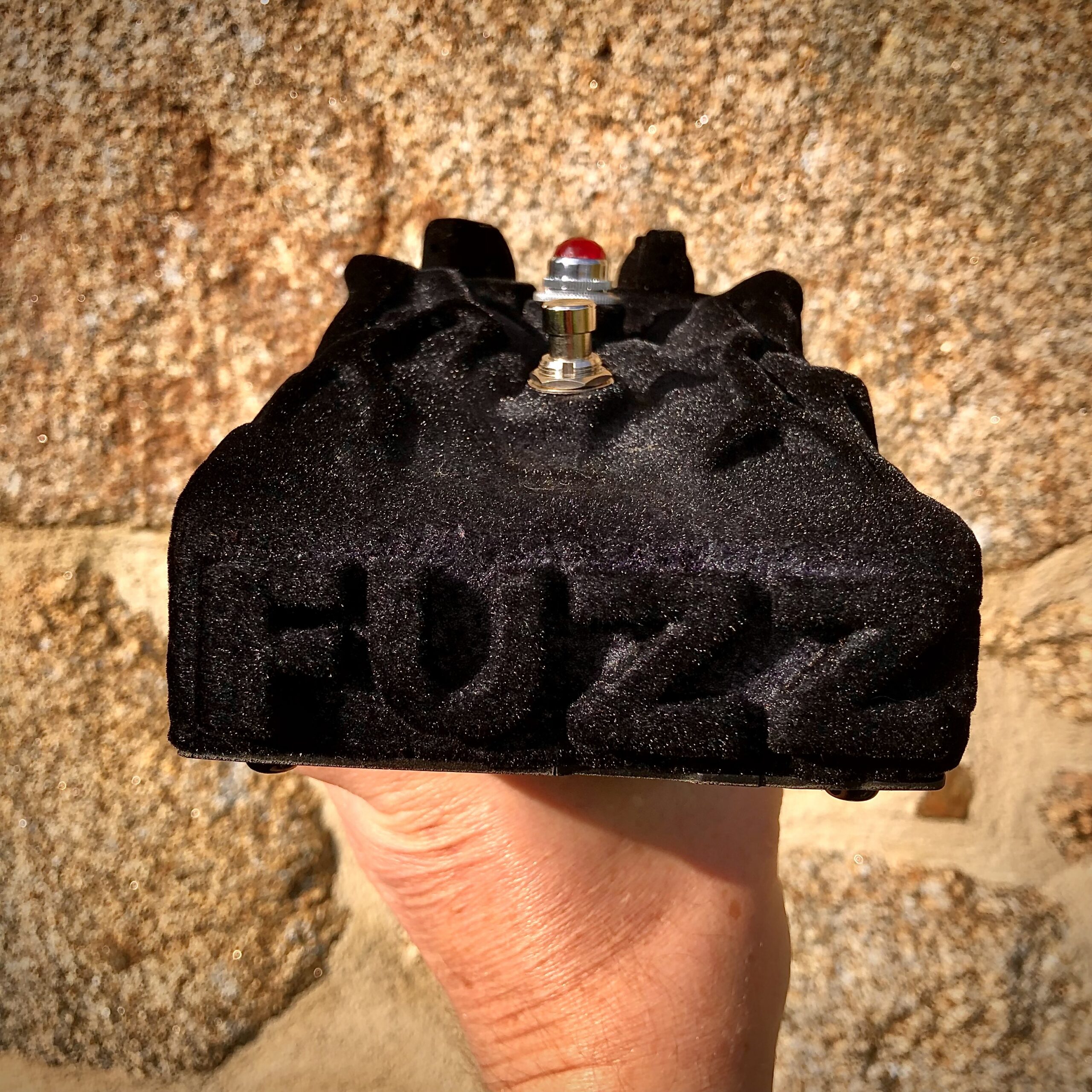 All Black Flocked Skullfuzz - Image 3